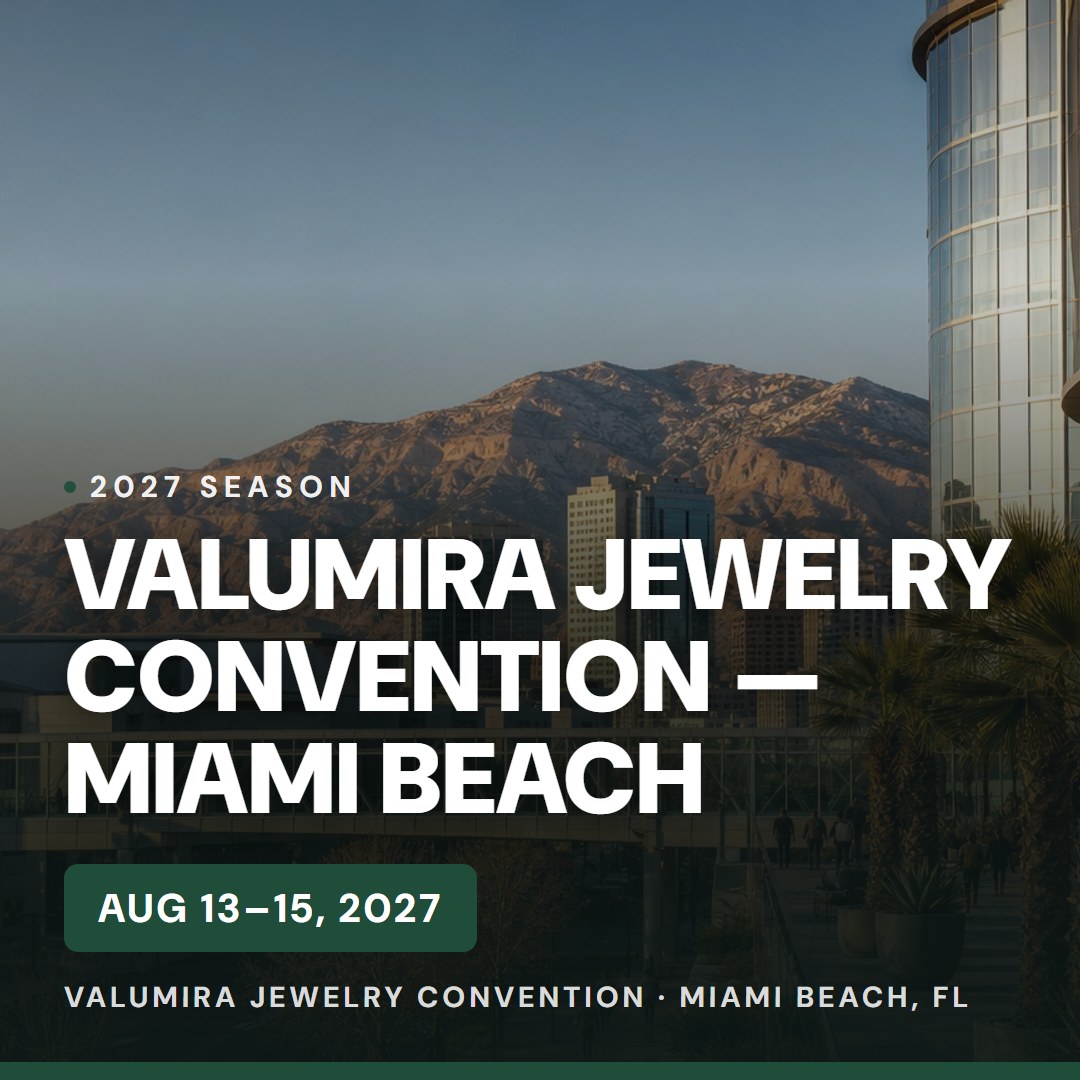 Valumira Jewelry Convention — Miami Beach — Aug 13–15, 2027